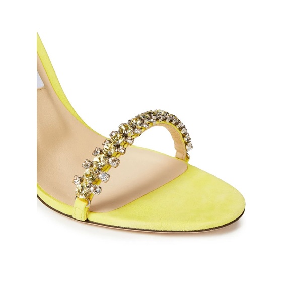 Jimmy Choo Shiloh 100 crystal-embellished suede sandals 37.5 - Picture 5 of 8